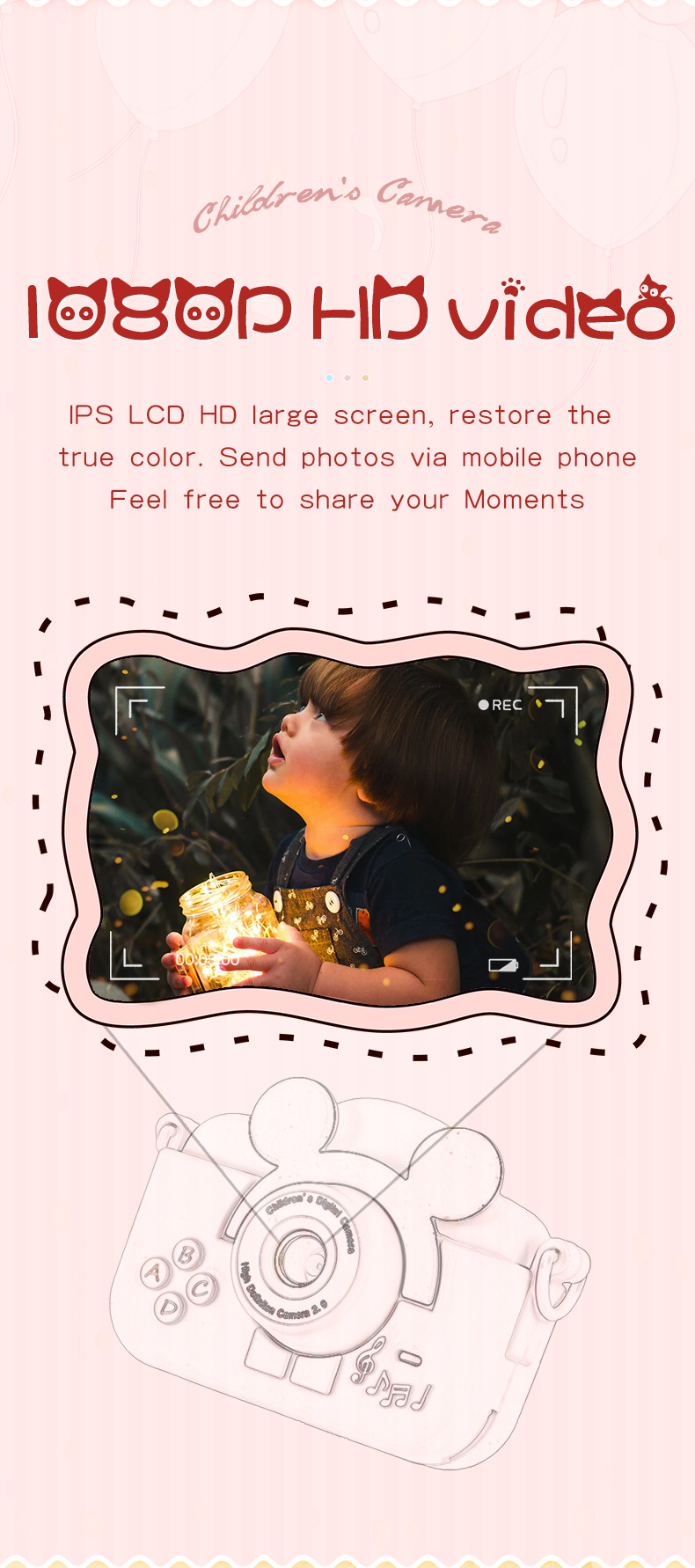 A5 Cross-border Children and Students Digital Mini Camera Fun Toy Educational Birthday and Festival Gift Camera pic 6