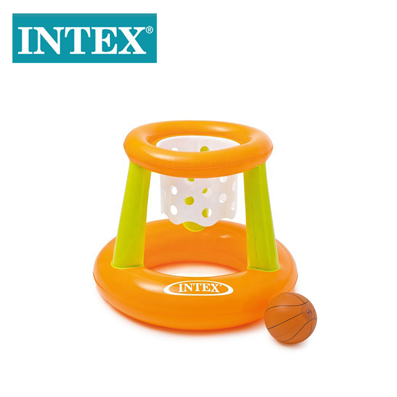 INTEX58504儿童水上篮球套装亲子互动戏水玩具充气漂浮篮球框详情1