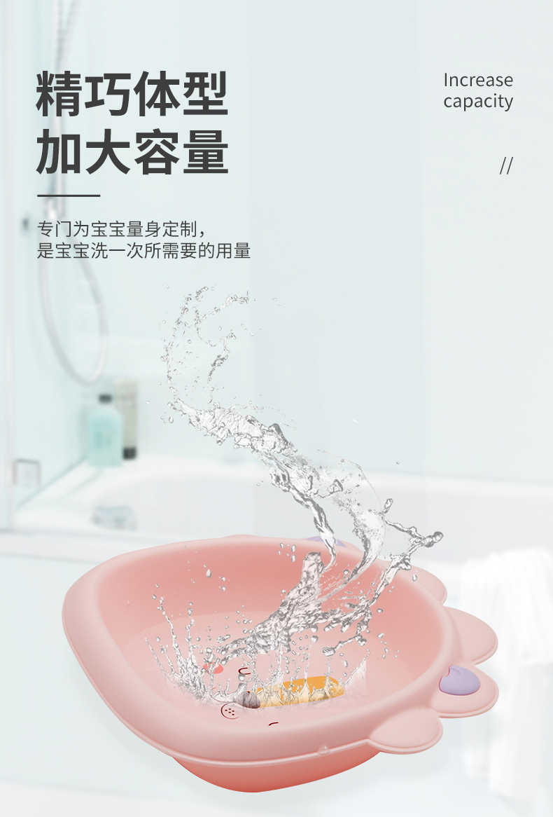 Suministro de fábrica lavabo para niños bebé león lavabo de plástico bebé dibujos animados lindo lavar las manos lavar la cara lavar los pies lavabo PP pic 4