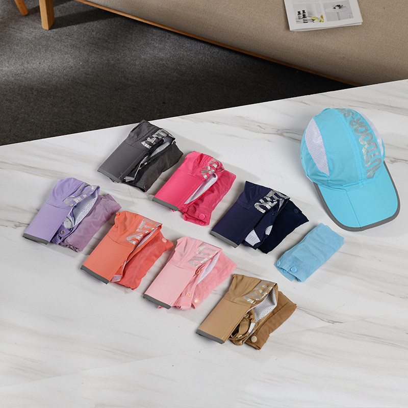 Wholesale of 2020 new outdoor sports cycling sun protection headgear, dust-proof full face hood, foldable fishing cap pic 14