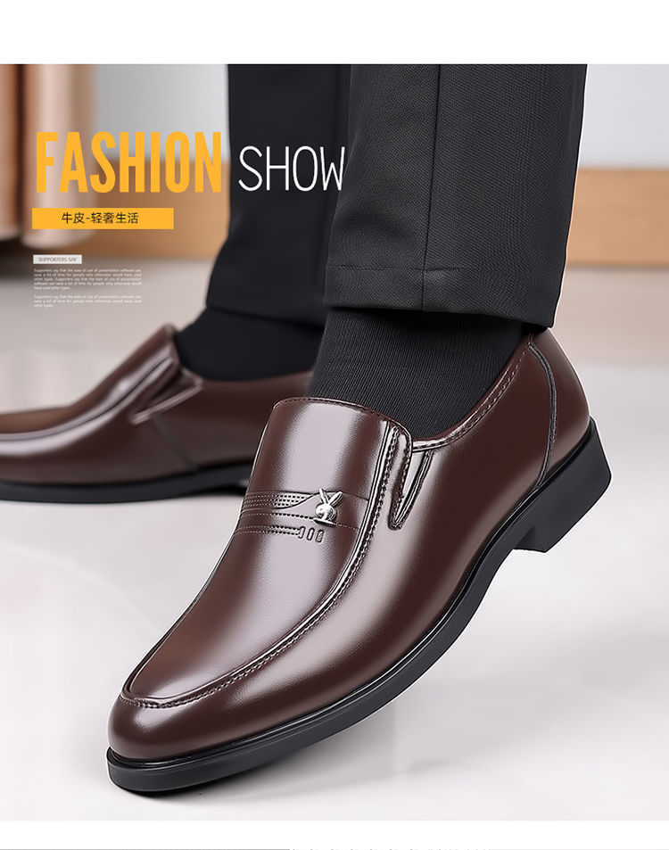 真皮牛皮男鞋特价清仓皮鞋青年时尚百搭潮男鞋软底商务休闲鞋子潮详情18