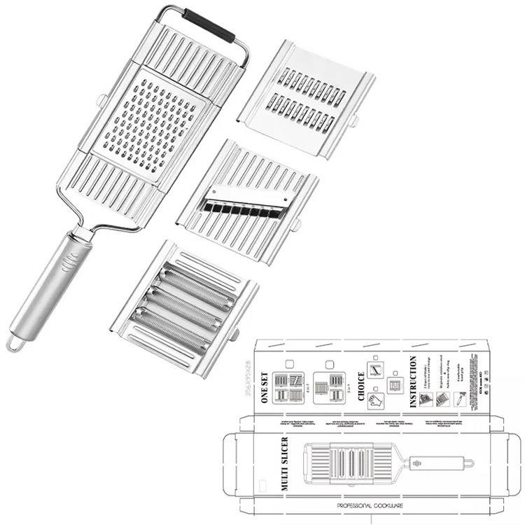 The new multi-functional vegetable cutter, three-in-one grater, grater, slicer and stainless steel grater are selling well across borders pic 7