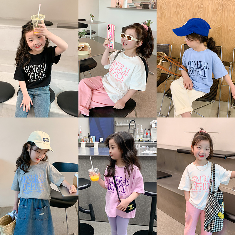 艾摩贝贝2023夏新款童装男女童宝宝可爱T恤儿童数码印花卡通短袖详情2