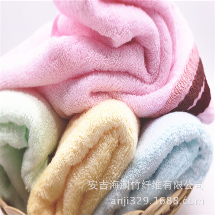 竹润品牌厂家现货团购竹纤维毛巾34*76cm4条装礼盒可开票可定制详情8