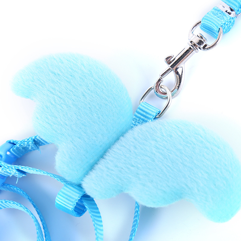 Cute little angel pet leash, durable nylon dog leash, chest and back strap, pet supplies manufacturer wholesale pic 15