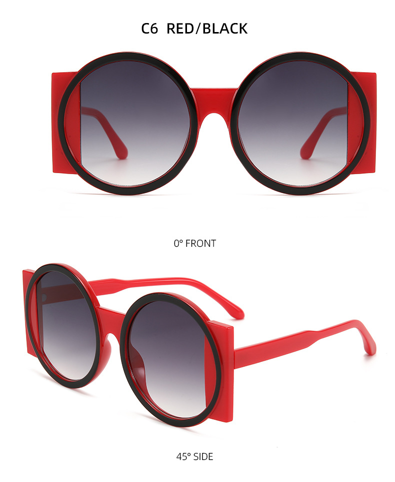 两个圈 个性时尚太阳眼镜欧美穿搭街拍节日派对墨镜T1068详情23