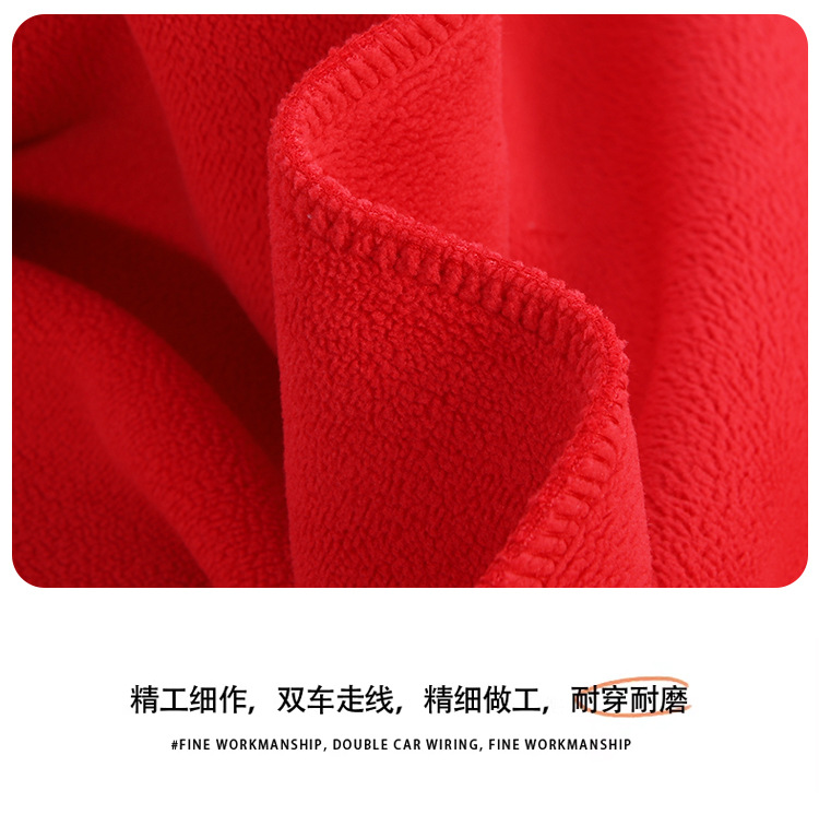 秋冬款红色新年亲子装 加绒帽衫卫衣全家装 2024红色过年服亲子装详情17