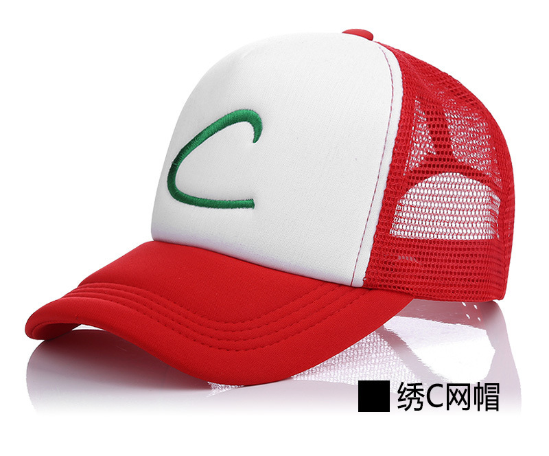 Pet baseball cap, embroidered C hat, Little elf Ash, baseball cap, pocket monster, anime net cap, sun hat pic 8