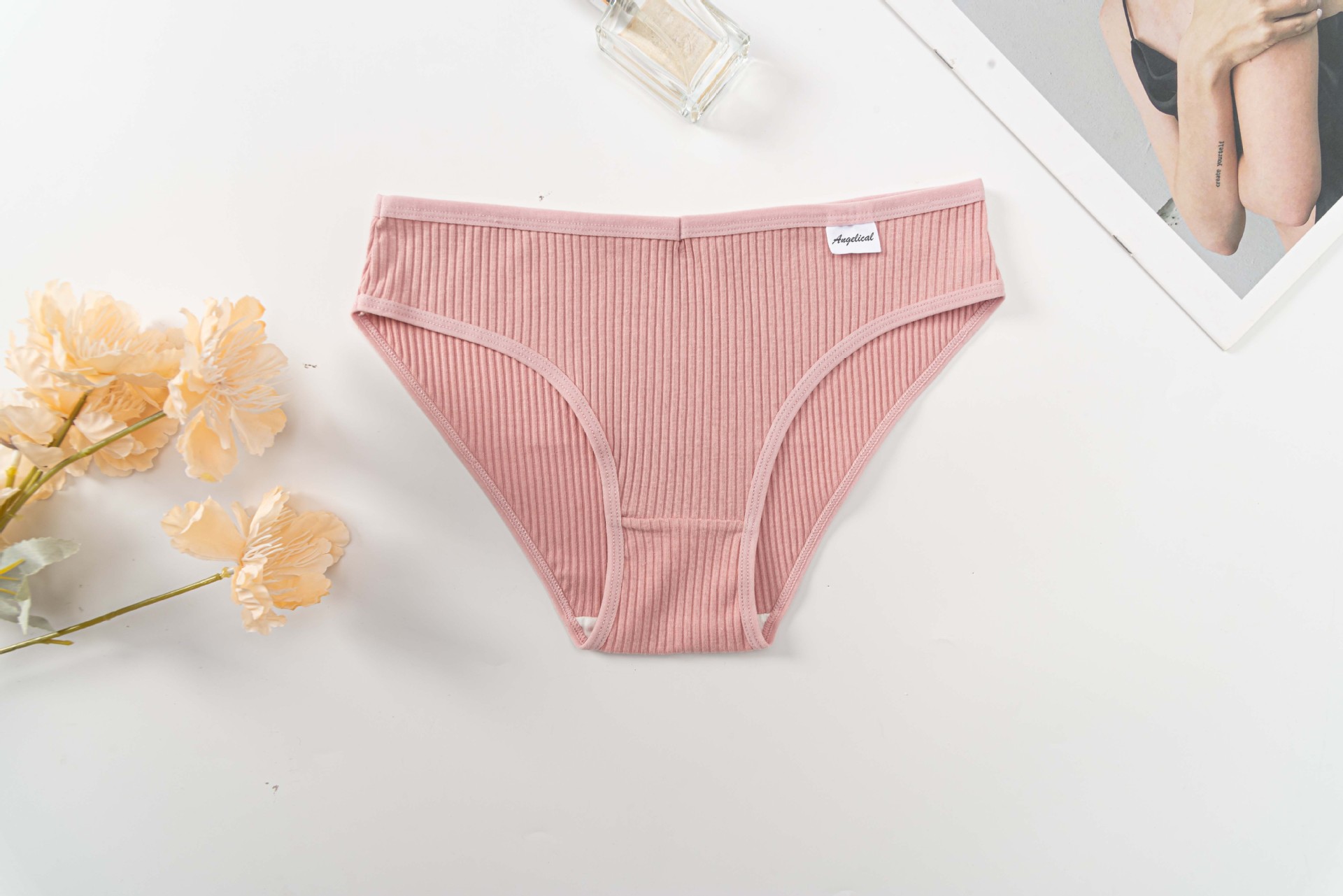 跨境欧美女士内裤中腰透气提臀女内裤高弹舒适女士三角裤批发直供详情8