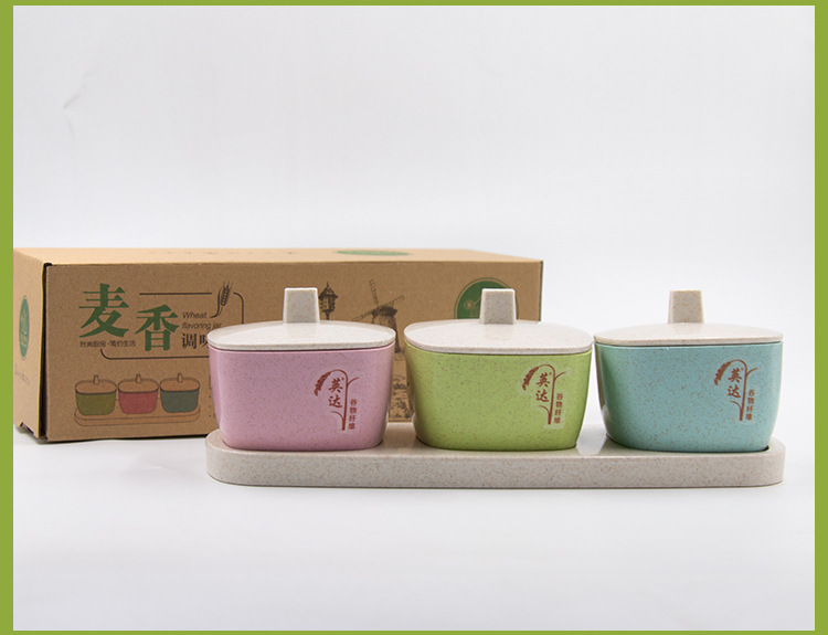 Three or four sets of seasoning boxes, salt and sugar seasoning boxes, multi-style seasoning combination sets, seasoning jars pic 19