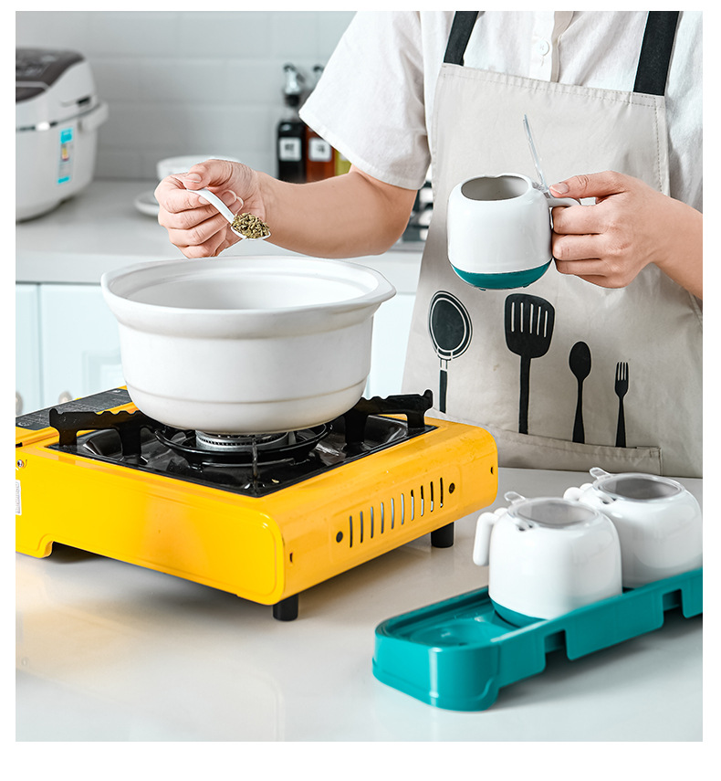 Factory direct sales of new creative plastic seasoning boxes, no drilling, no marks, wall-mounted kitchen seasoning storage boxes wholesale pic 17