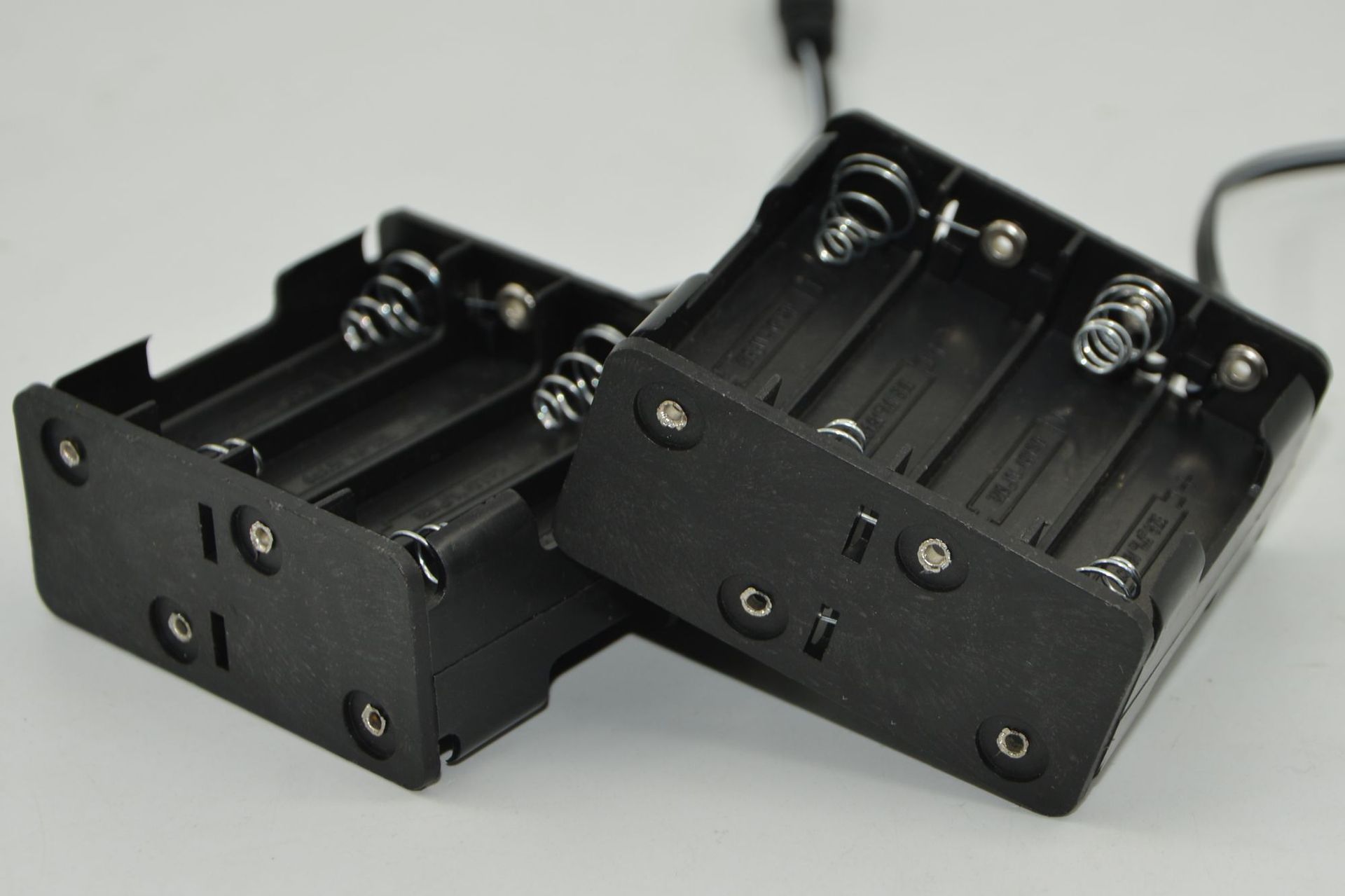 8*AA 12V 5-cell 8-cell battery holder, double-sided 4+4 with DC plug cable, 5-cell 8-cell battery box, back-stacked pic 2