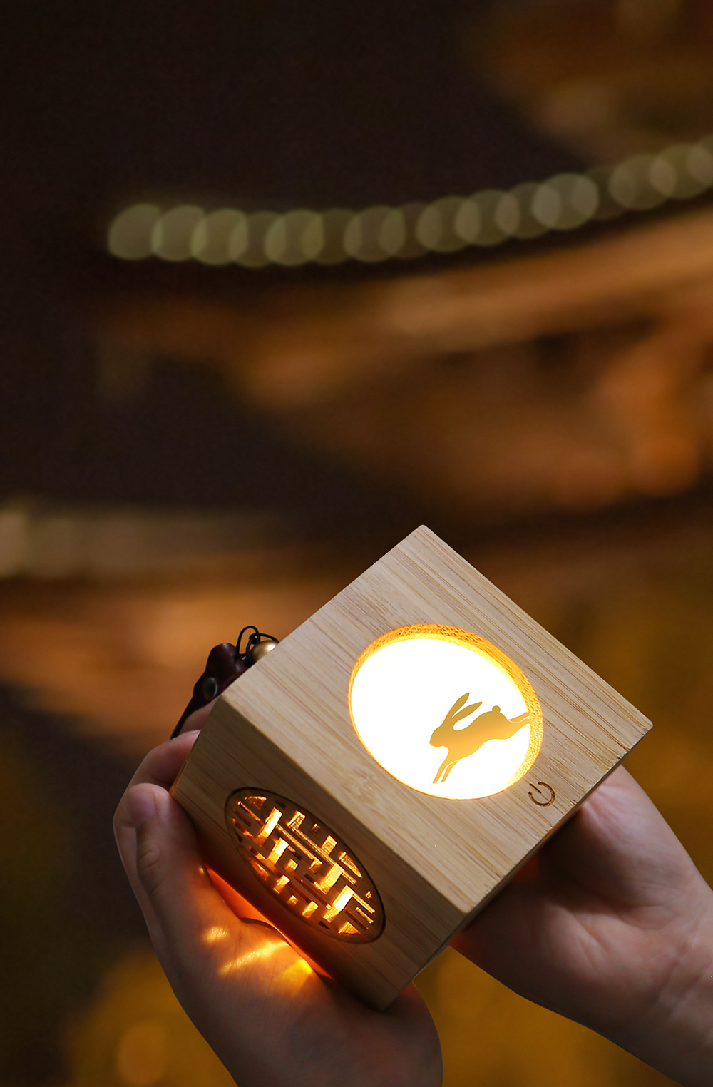 Venta directa de fábrica creativo luna atmósfera luz de lanzamiento moda medio otoño navidad proyección LED luz de noche pequeña acompañante regalo de la mano pic 4