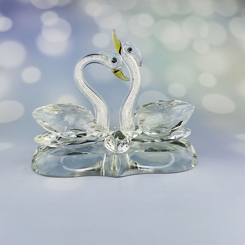 Crystal Swan Car Perfume Seat, heart-shaped romantic starry sky, brilliant pink swan, elegant and exquisite car decoration for ladies pic 13