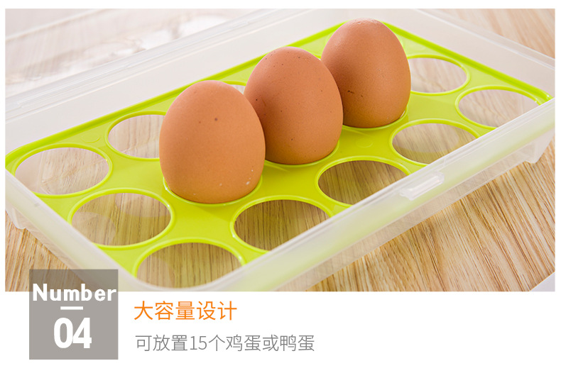 Wholesale egg box, special plastic transparent egg preservation box for refrigerator storage, in stock pic 3