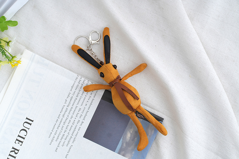 Japanese-style chanel-style rabbit bag pendant, personalized plush toy, car keychain, girl figurine pendant pic 11