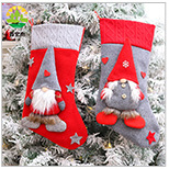 Christmas stocking series, Christmas stockings, dancing dolls, fences, Santa Claus, snowmen, gift stockings, candy stockings pic 20