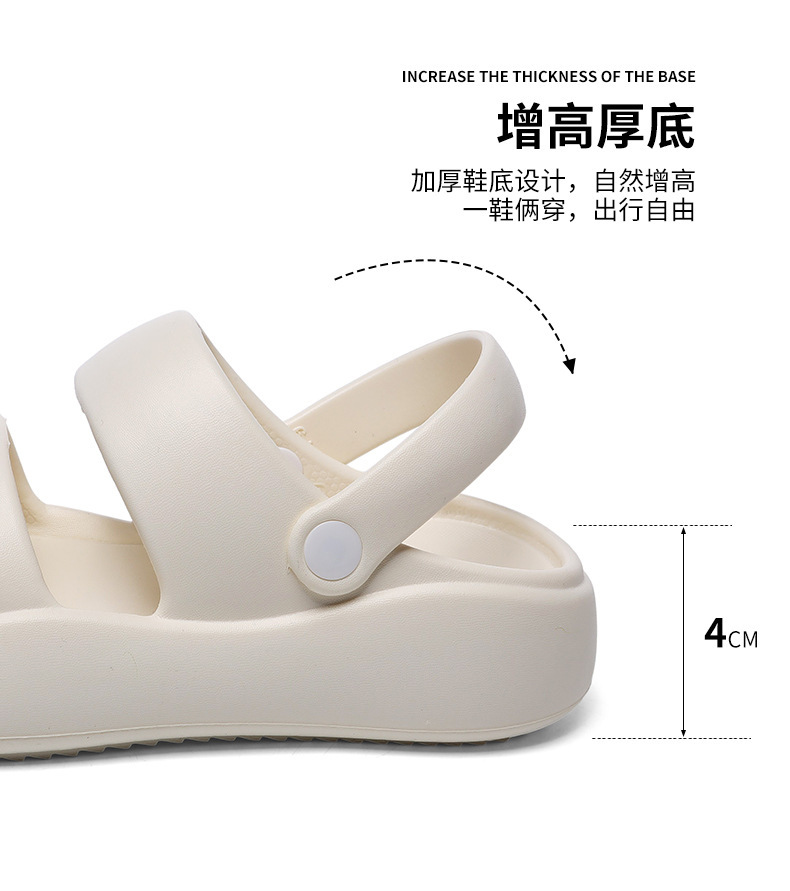 厚底拖鞋女夏季新款踩屎感EVA两穿软底情侣家用凉拖沙滩鞋凉鞋女详情4