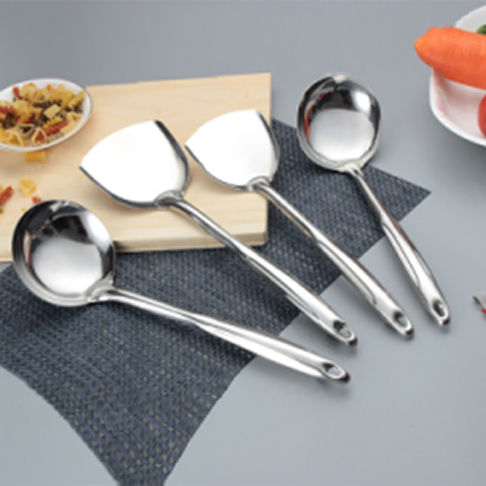 不锈钢厨具套装厨房用具烹饪勺铲锅铲漏勺汤勺饭勺四件套礼品厨具详情1