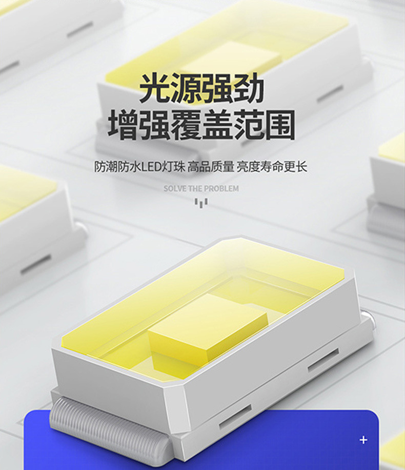 Solar-charged LED flying saucer lights, household power outage emergency bulbs, outdoor camping lights, night market stall lights pic 4