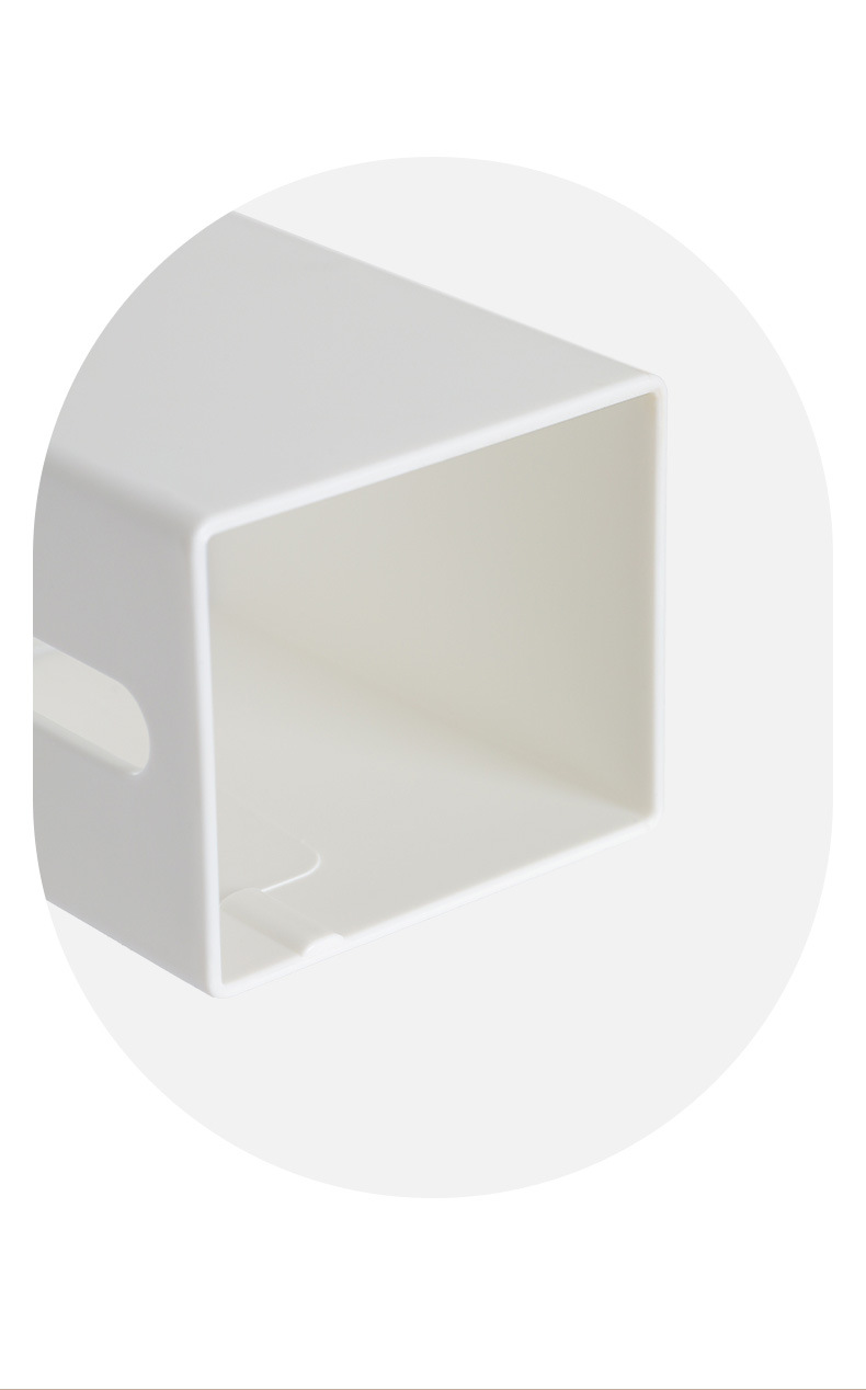 FaSoLa wall-mounted bidirectional storage box, plastic organization box, cosmetic cotton swab, desktop drawer-type tissue storage box pic 15