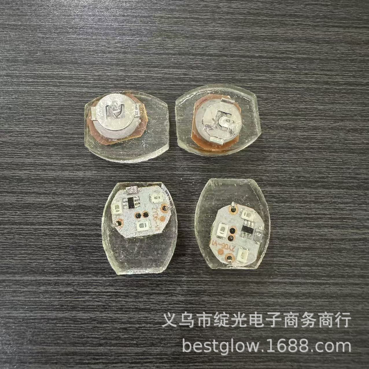 LED红蓝绿鞋灯方灯椭圆灯防水灯震动发光闪灯服装灯机芯电子配件详情12