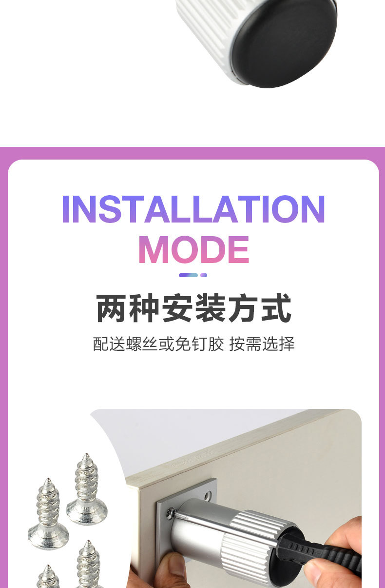 Top Nai aluminum alloy cabinet legs, bathroom cabinet legs, round and adjustable furniture feet, cylindrical support, produced in Foshan pic 19