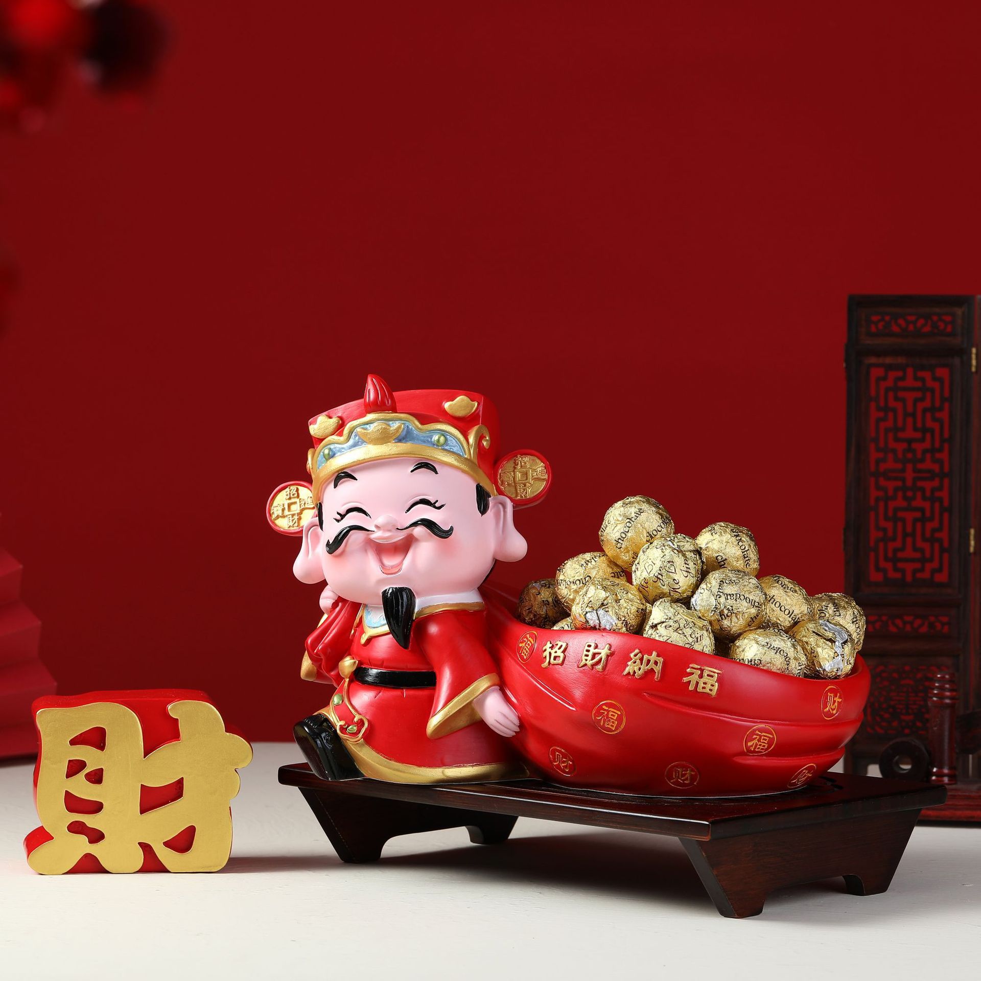 Creative home decoration items for the God of Wealth, high-end gifts for moving into a new home, and gifts for opening a store pic 6
