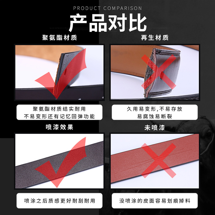 男士腰带批发男士针扣皮制带PU百搭现货厂家直供高档韩版休闲商务详情23