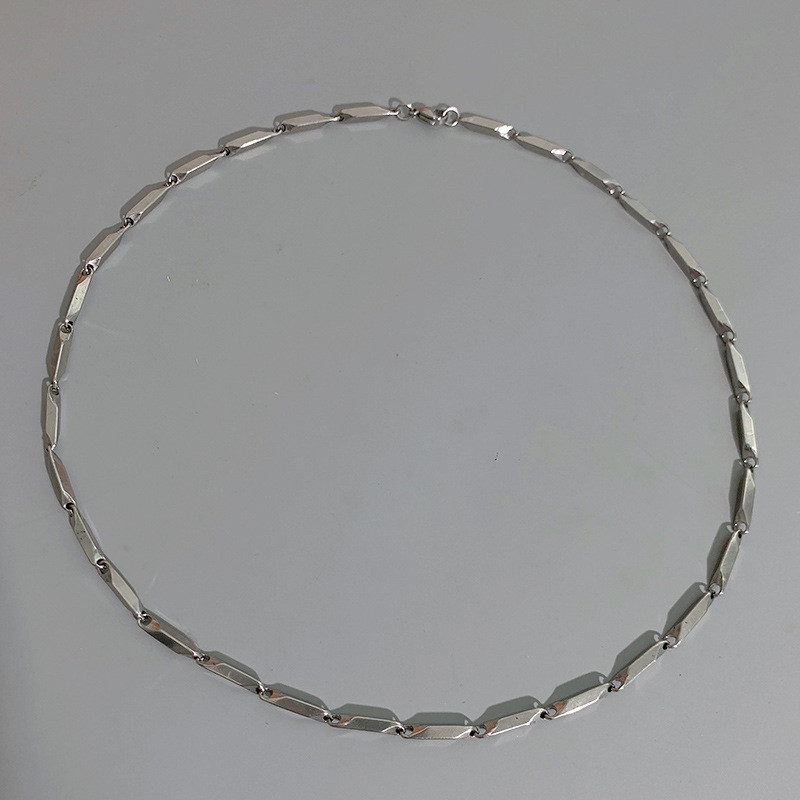 不掉色钛钢项链男潮小众设计高级感男士锁骨链个性街拍学生颈链潮详情48