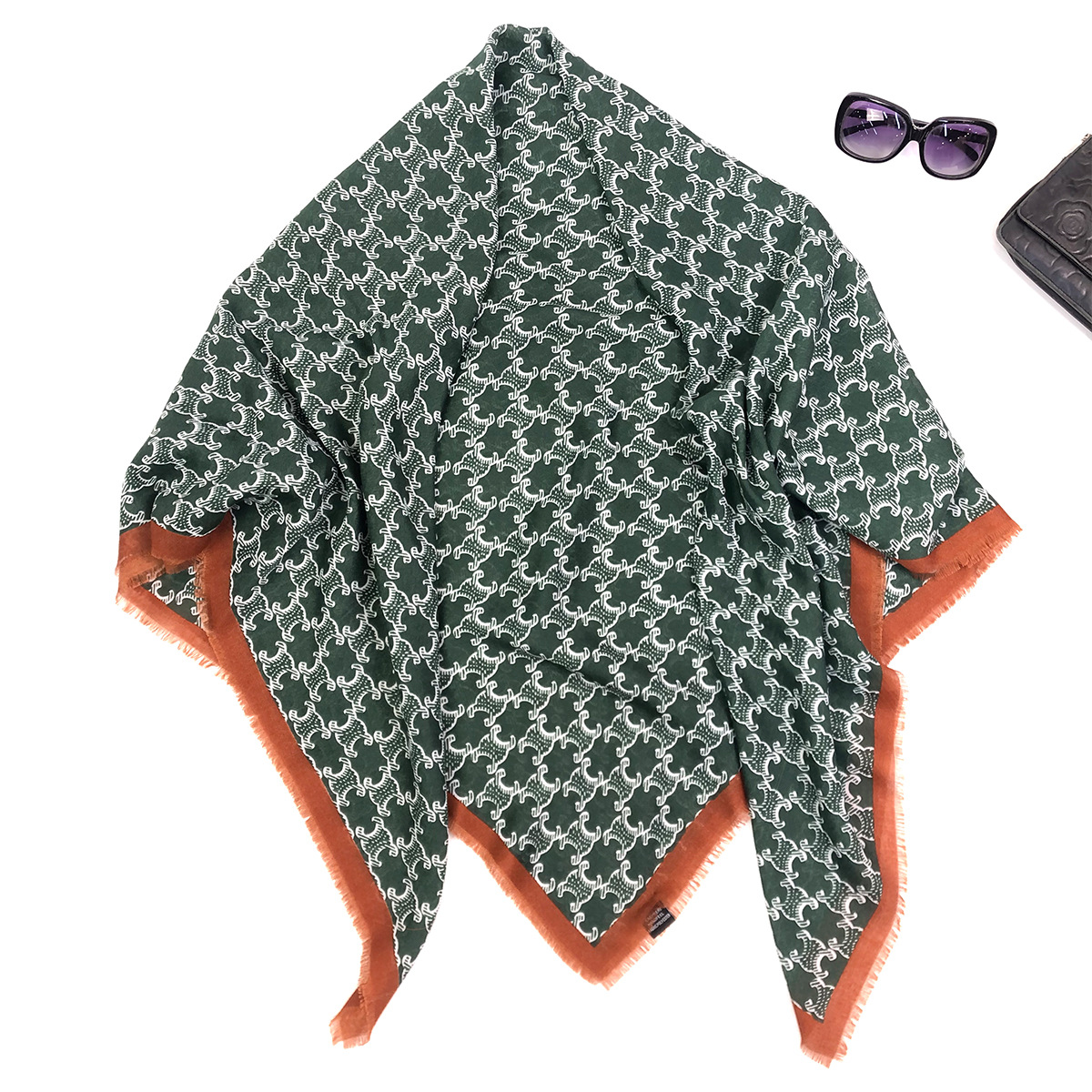 新款欧美跨境专供130cm时尚百搭印花大方巾 披肩围巾 工厂批发 空调保暖详情9