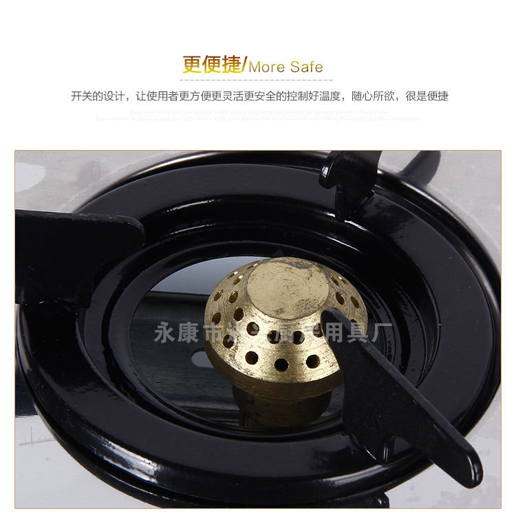 全国联保煤气灶台式煤气炉 液化气灶嵌入式双灶不锈钢普通小三灶详情7