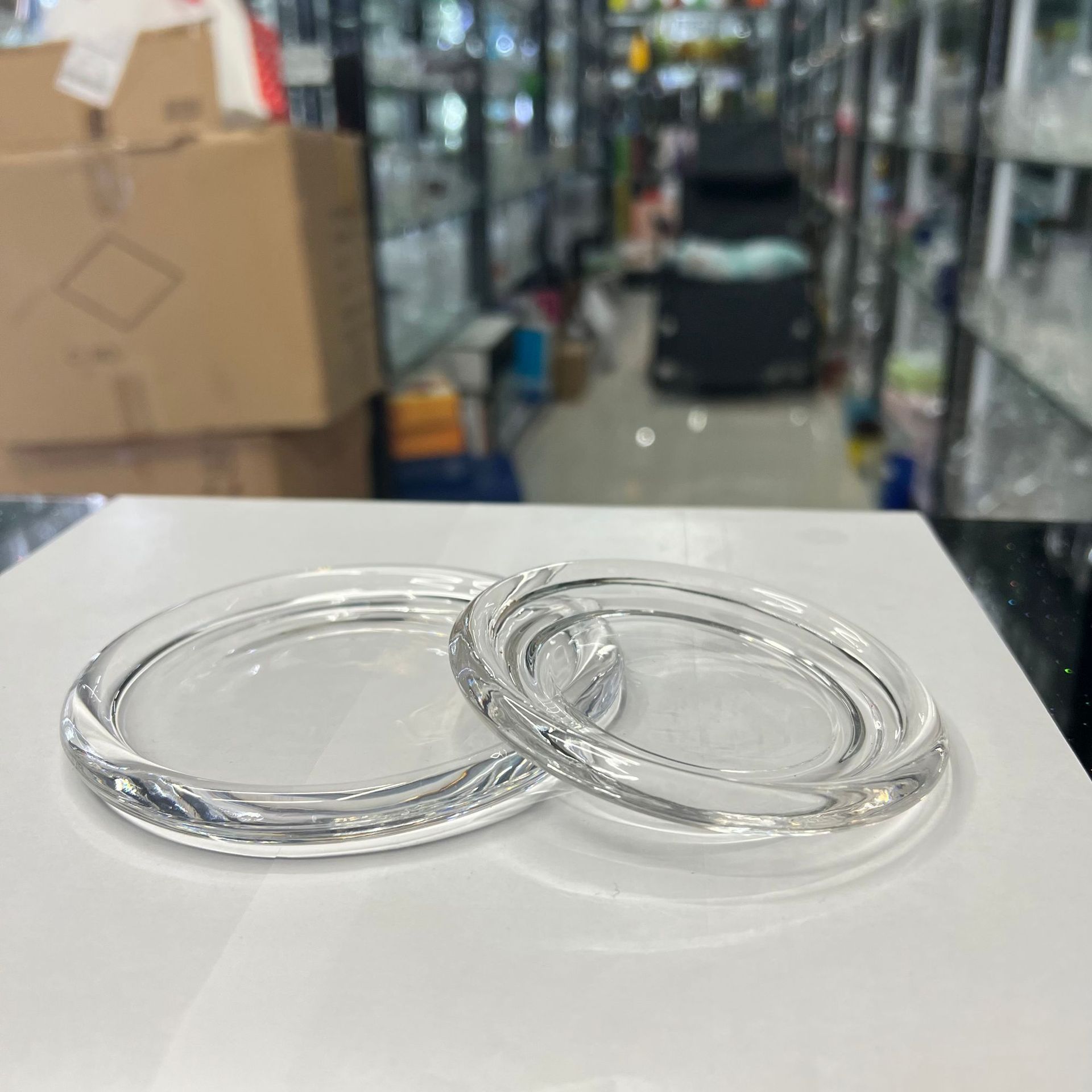 玻璃烛碟烛台 蜡烛台 玻璃台 烛碟茶碟 杯垫 蜡烛垫 盘子蜡烛盘详情2