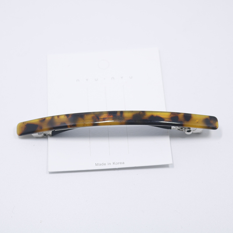 Cross-border hair accessory edge clips, hair clips, Korean version simple leopard print acetate acrylic spring clips, straight clips, hair clips, bangs clips pic 18