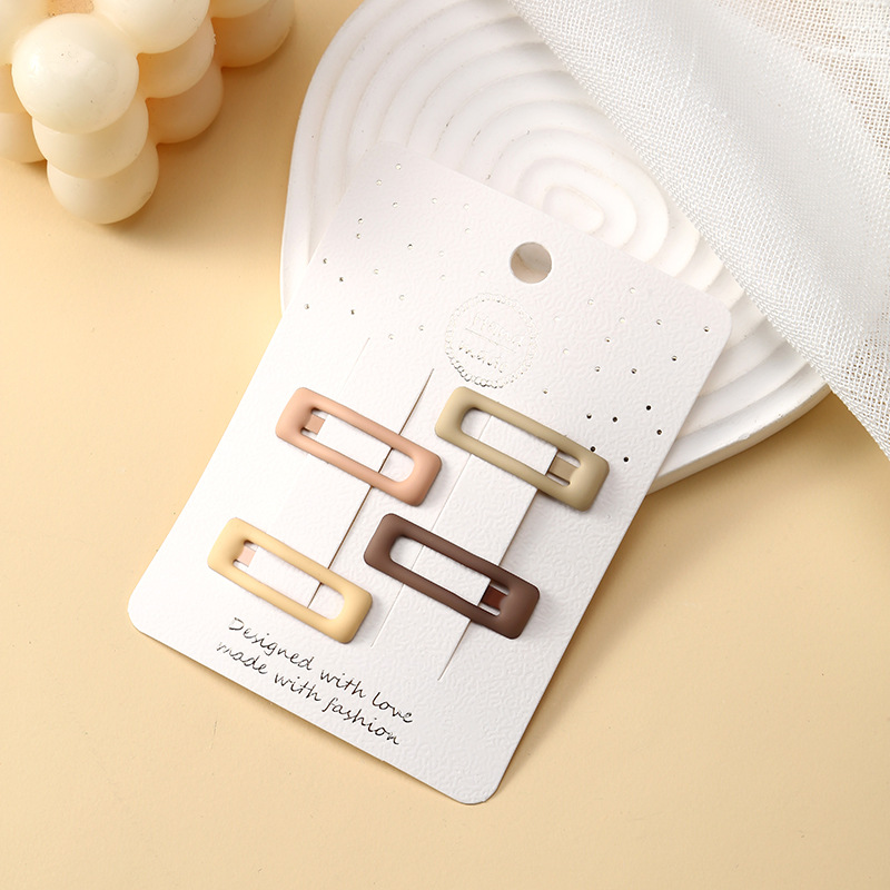 春夏款奶咖系儿童发夹小女孩后脑勺碎发bb夹刘海夹侧边发卡现货详情4