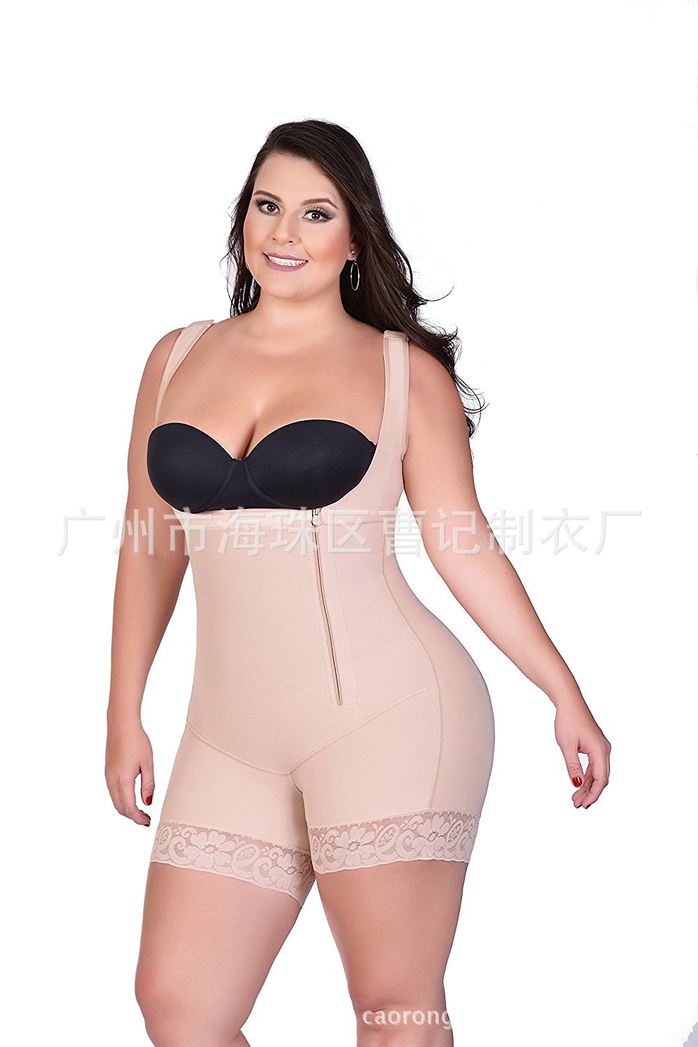 TOPMELON  爆款欧美连身收腰提臀紧身美体肥婆大码塑身衣D048详情56