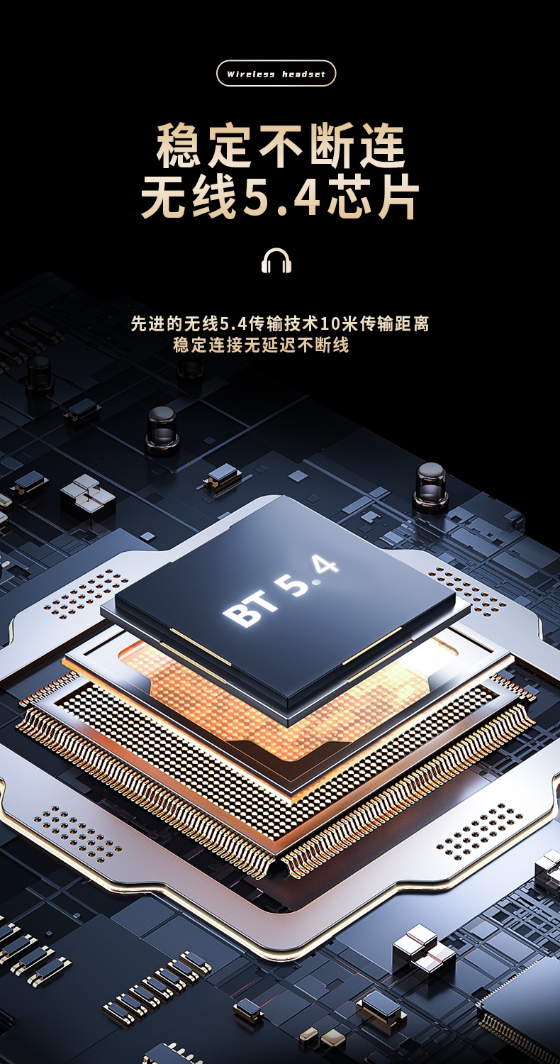 跨境爆款私模YW06迷你无线蓝牙耳机耳塞式运动耳机工厂批发印制lo详情4