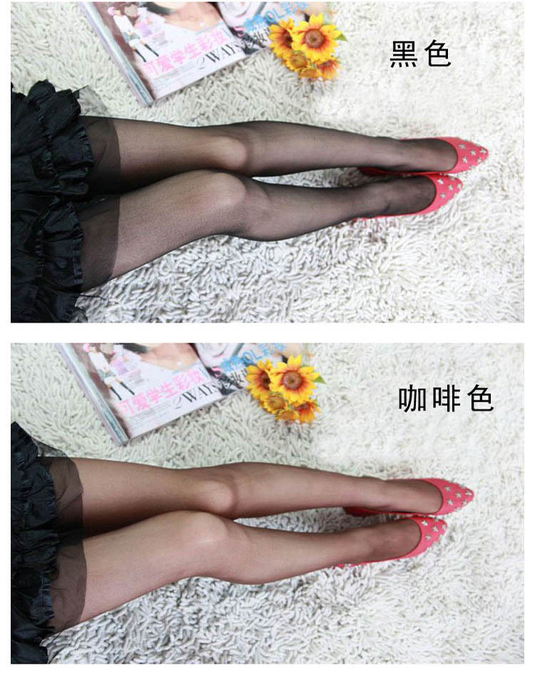 Verano ultra delgado transparente rasgable a mano nylon cristal negro carne mujer pantimedias trabajo desechable sexo calcetines pic 3