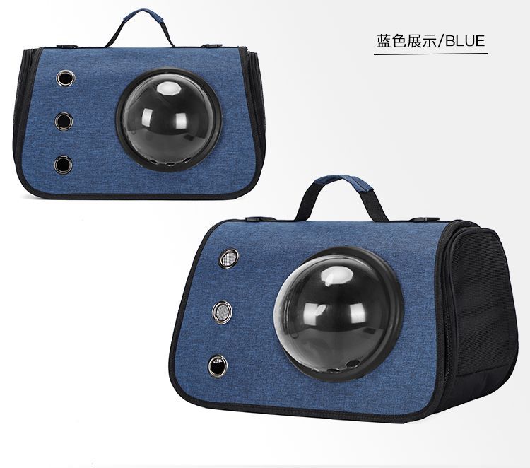 外出新款便携单肩背包手提透明宠物折叠猫咪狗狗太空舱透气外带详情18