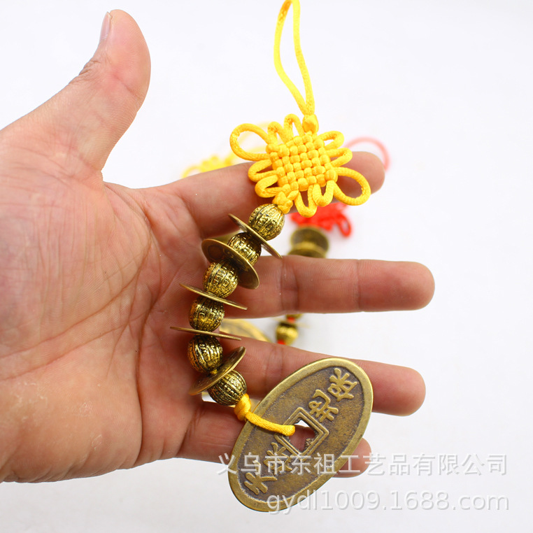 Genuine copper coins, Arhat beads, Five Emperors coins, copper coins, woven Five Emperors coins, pendants, copper coin craftsmanship, hanging signs, and Eight Trigrams plate manufacturers pic 35