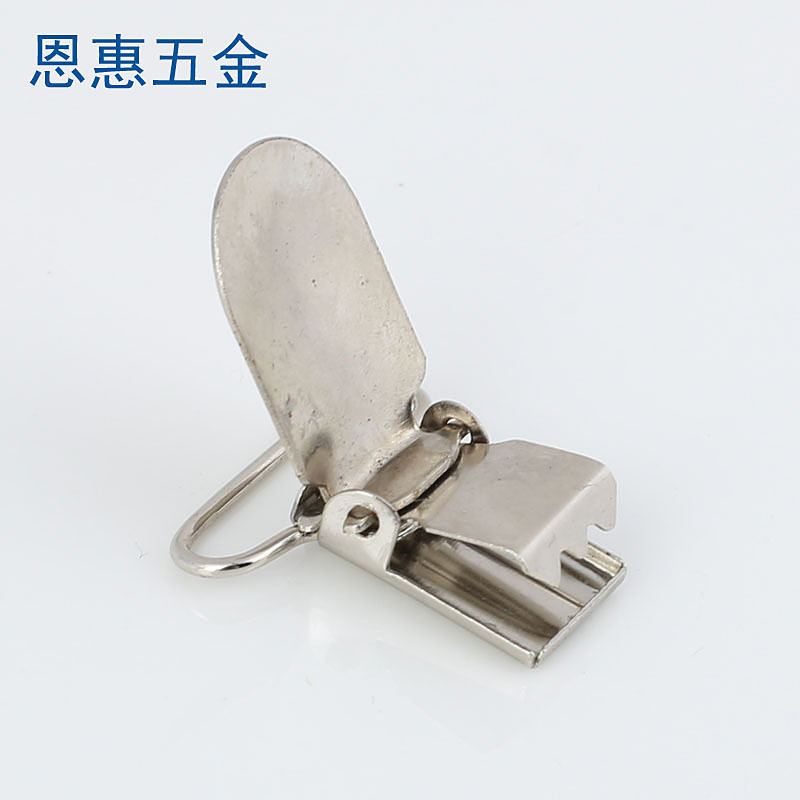 现货小面无胶鸭嘴扣 背带扣 鸭嘴夹 五金夹配件 织带扣 批发详情1