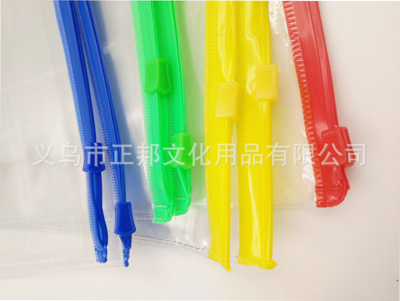 Factory wholesale transparent PVC edge bags, a4 file bags, custom zipper file bags, custom-made advertising logos pic 6