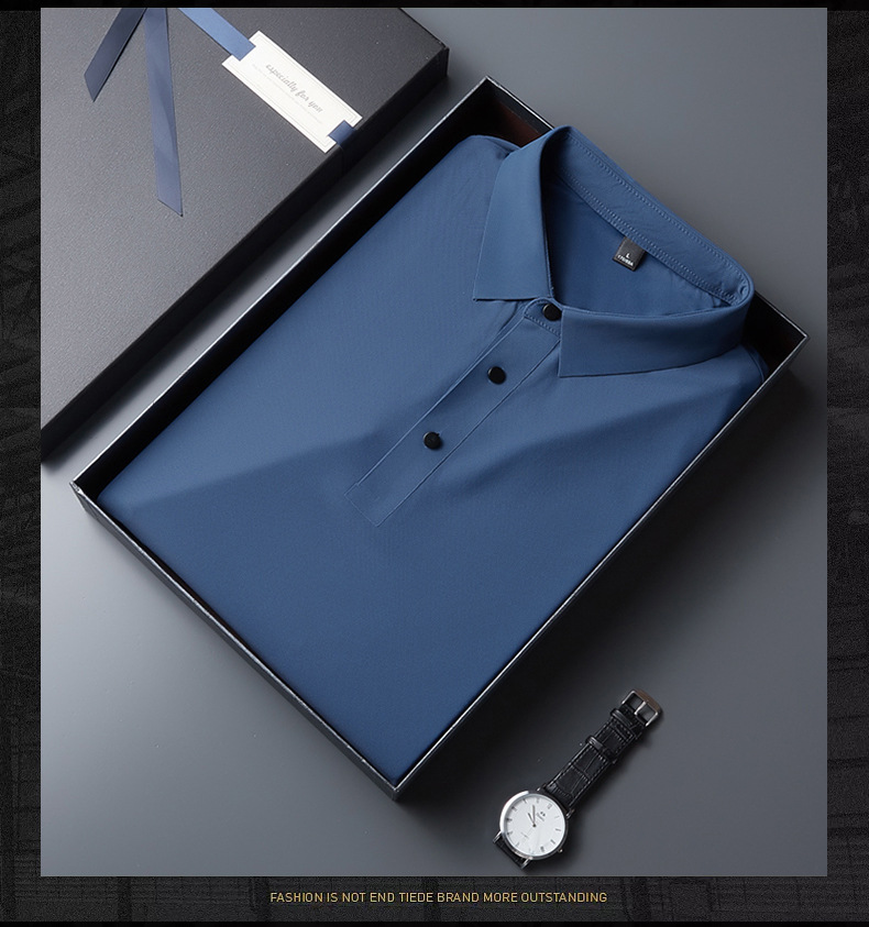 速干冰丝短袖T恤印字logo夏季工装工作服刺绣男女半袖polo衫工衣详情22