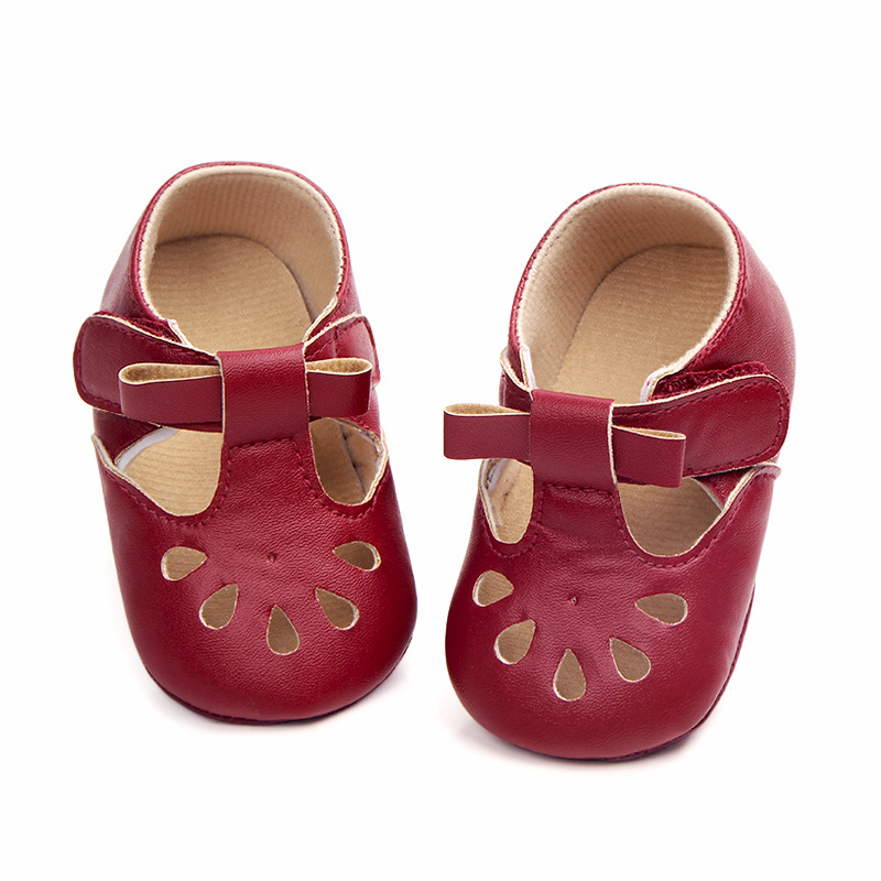 Wholesale of best-selling multi-color perforated baby shoes, anti-slip walking shoes, semi-rubber soles and soft-soled baby shoes 0921 pic 17