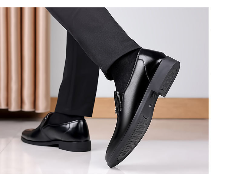 真皮牛皮男鞋特价清仓皮鞋青年时尚百搭潮男鞋软底商务休闲鞋子潮详情15