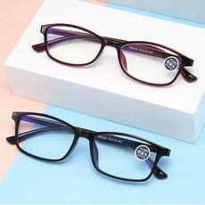 时尚便携折叠老花镜男女高清摆地摊跑江湖金属框双色眼镜批发详情5