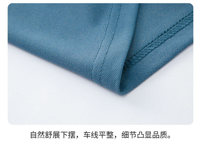 丝光棉男士短袖polot恤衫 休闲薄款透气真口袋条纹抗菌棉T恤现货详情33