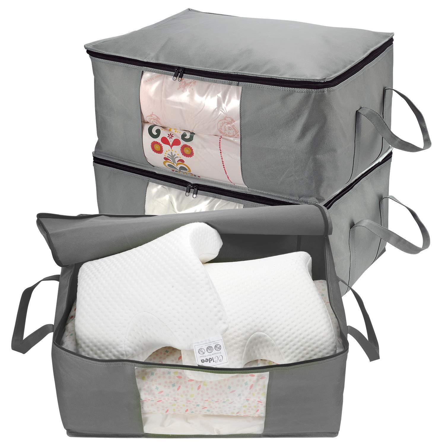 Amazon thickened non-woven fabric quilt storage bag, packing bag, moving storage bag, foldable cotton quilt storage bag pic 11