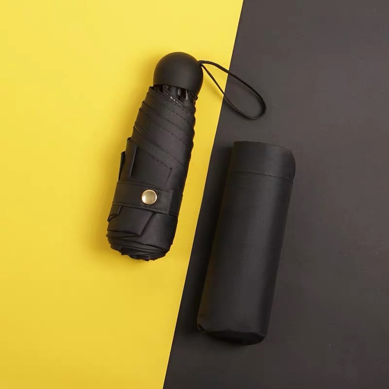 五折伞迷你便携黑胶太阳伞口袋晴雨两用雨伞防晒遮阳伞六折胶囊伞详情63