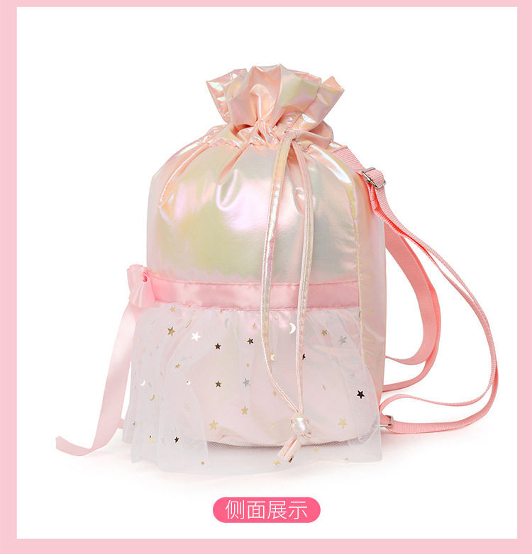 新款舞蹈包儿童双肩跳舞背包运动包休闲包女童可爱芭蕾舞书包印字详情26